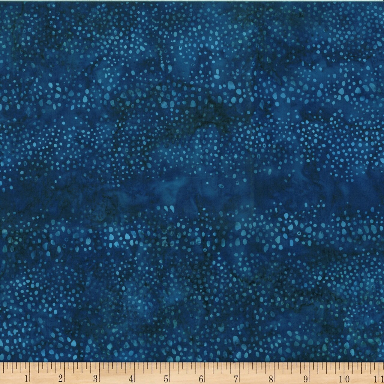 Fabric Hoffman Navy Abstract Dots Deep Sea Blue Bali Batiks by the Quarter Yard X2613-19